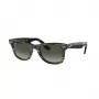 Ray-Ban Original Wayfarer Classic Akiniai nuo saulės RB2140-136071 Skaidrus pilkas rėmelis Pilki gradientiniai lęšiai 55/18/145 mm