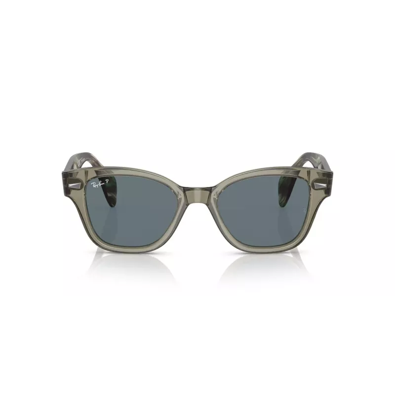 Ray-Ban RB0880S 66353R Moteriški akiniai nuo saulės Skaidriai rudi Kvadratiniai 52mm