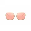 Ray-Ban RB1971 Square 1971 Classic Sunglasses Gold Pink-Brown Gradient 54mm
