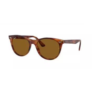 Ray-Ban RB2185 Wayfarer II akiniai nuo saulės dryžuoti Havana rudi gradientiniai 52mm