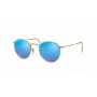 Ray-Ban RB3447 Round Metal Akiniai Auksiniai/Orange Flash 50mm