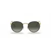 Ray-Ban RB3447JM91967 Akiniai Saulės Unisex Apvalūs Metaliniai Auksinis Rėmas Tamsiai Žali Lęšiai 50/21/145 mm