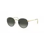 Ray-Ban RB3447JM91967 Akiniai Saulės Unisex Apvalūs Metaliniai Auksinis Rėmas Tamsiai Žali Lęšiai 50/21/145 mm