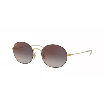 Ray-Ban RB3594-9114U0 Hexagonal Akiniai Nuo Saulės Unisex 53/20/145 mm Auksinis Rėmas Šviesiai Rudi Gradientiniai Lęšiai