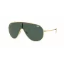 Ray-Ban RB3597 Wings Akiniai Su Skaidriais Pilkais Rėmeliais Ir Pilkais Gradientiniais Lęšiais 133mm