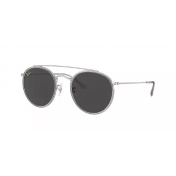Ray-Ban RB3647N 9211B1 Unisex Round Sunglasses Gold Frame Blue Gradient Lens 51mm