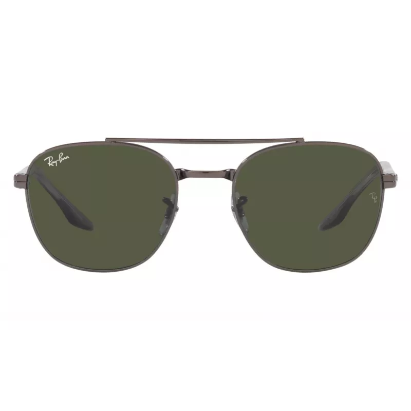 Ray-Ban RB3688 Akiniai nuo saulės, šratinio metalo spalvos, žali G-15, 57 mm