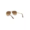 Ray-Ban RB3689 Aviator akiniai auksiniu remeliu rudais gradientiniais stiklais 58/14/140 mm