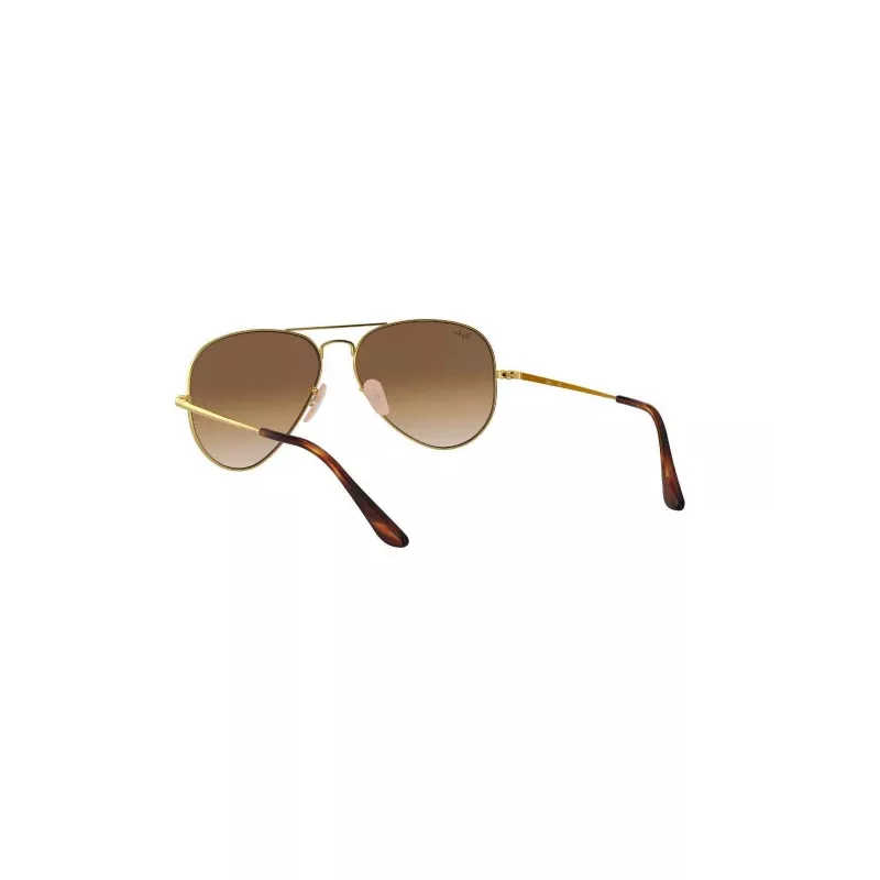 Ray-Ban RB3689 Aviator akiniai auksiniu remeliu rudais gradientiniais stiklais 58/14/140 mm