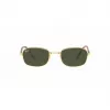 Ray-Ban RB3690 New Round Akiniai Auksiniai/Žali G-15 54mm Unisex
