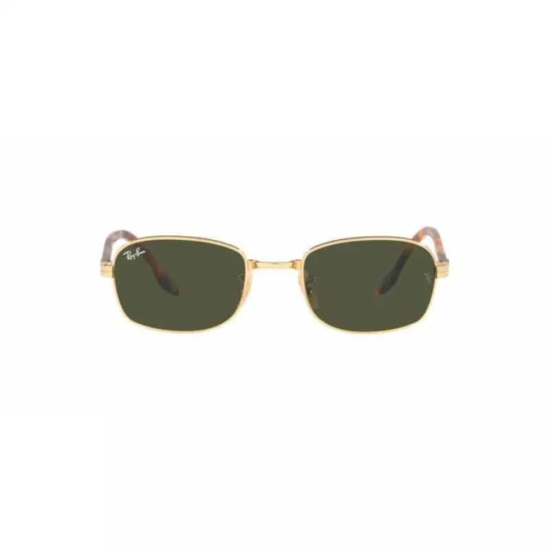 Ray-Ban RB3690 New Round Akiniai Auksiniai/Žali G-15 54mm Unisex