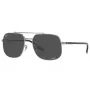 Ray-Ban RB3699 Unisex akiniai nuo saulės, ginklo metalo rėmelis, pilki gradientiniai lęšiai, 56 mm