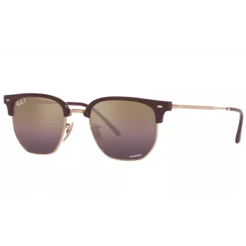 Ray-Ban RB4416F 6654G9 Unisex akiniai - Skaidrus pilkas rėmelis, pilki gradientiniai lęšiai, 53 mm