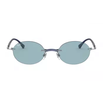 Ray-Ban RB8060-004-80 Unisex Pilot Akiniai Su Tamsintais Stiklais, Šratininio Metalo Spalvos, 54 mm