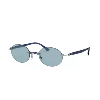 Ray-Ban RB8060-004-80 Unisex Pilot Akiniai Su Tamsintais Stiklais, Šratininio Metalo Spalvos, 54 mm