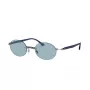 Ray-Ban RB8060-004-80 Unisex Pilot Akiniai Su Tamsintais Stiklais, Šratininio Metalo Spalvos, 54 mm