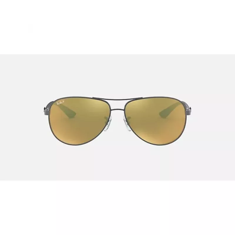 Ray-Ban RB8313 Chromance Aviator akiniai su poliarizuotais žaliais veidrodiniais stiklais, 61 mm