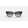 Ray-Ban RB9186S Vaikiški akiniai nuo saulės 711611 Skaidrus mėlynas rėmelis, pilki gradientiniai lęšiai 46mm
