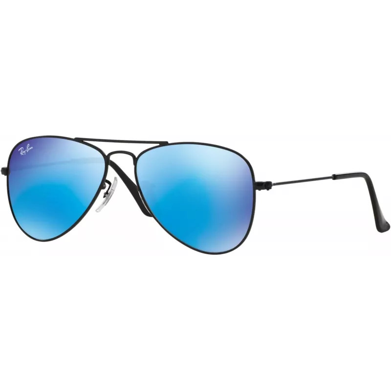 Ray-Ban RJ9506S201555 vaikiški akiniai nuo saulės, blizgantis juodas rėmelis, žali Classic G-15 lęšiai, 50/13/120 mm