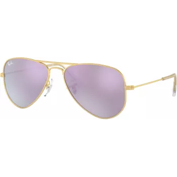 Ray-Ban RJ9506S2494V5 vaikiški akiniai nuo saulės - permatomas mėlynas rėmelis, mėlynos gradiento lęšiai, 50 mm lęšio plotis
