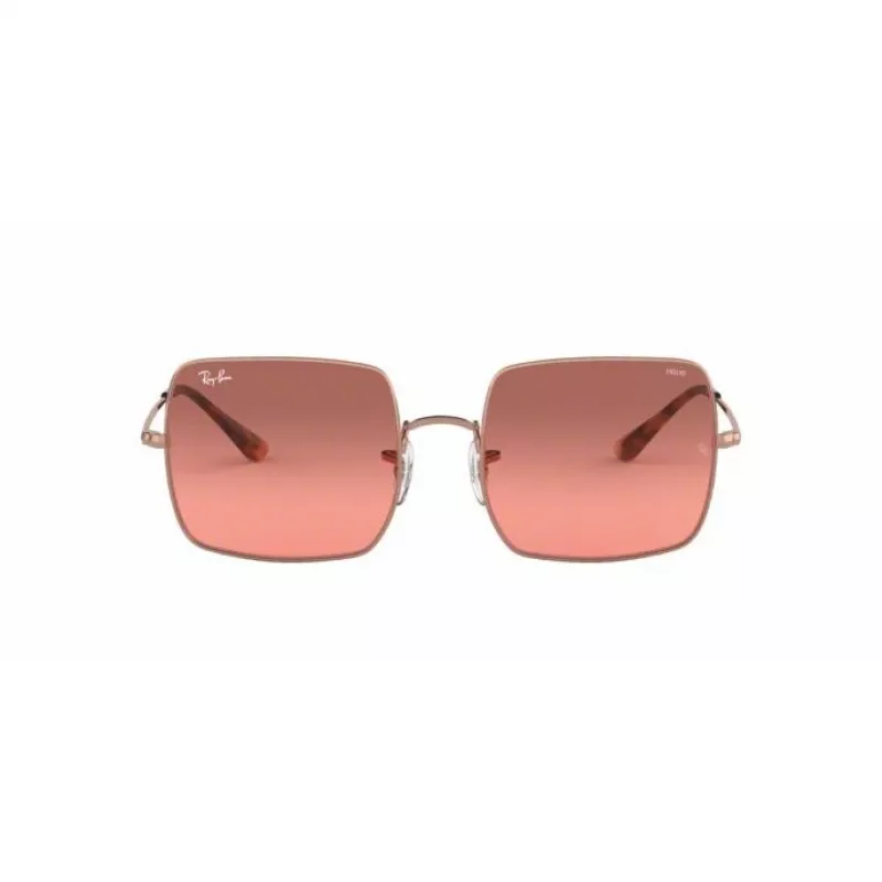 Ray-Ban Square 1971 RB1971 akiniai auksiniai tamsiai pilki 54mm unisex