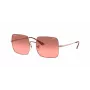 Ray-Ban Square 1971 RB1971 akiniai auksiniai tamsiai pilki 54mm unisex