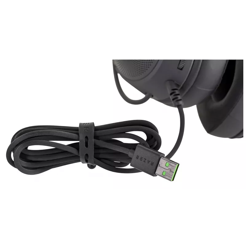 Razer Kraken V3 X RGB Wired Black – laidinės žaidimų ausinės – atnaujintos (juodos)