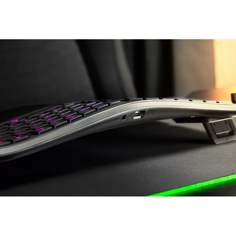 Razer Pro Type Ergo belaidė klaviatūra, JAV išdėstymas, Bluetooth, žirklinio tipo membrana
