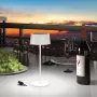 RealPower LED Solar stalinė lempa su reguliuojamu ryškumu ir baterija, balta
