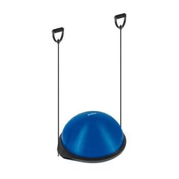 REBEL ACTIVE balanso treniruoklis pusrutulis 46 cm su pompa - mėlynas/juodas