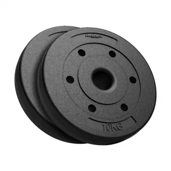 REBEL ACTIVE Bitumininis svorių rinkinys 2x10kg, 51mm skylė - olimpinėms štangoms