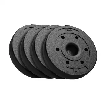 REBEL ACTIVE Bitumininis svorių rinkinys 4x5kg, 51mm anga - olimpinėms štangoms