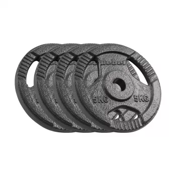 REBEL ACTIVE Ketaus svarmenų rinkinys 4x5kg, anga 31mm, diskas su rankenomis