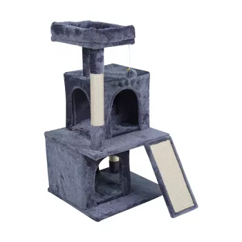 REBEL ANIMALS Katės draskymo stulpas 49x46x91 cm tamsiai pilka