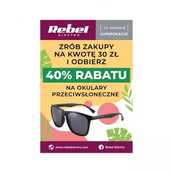 Rebel Electro reklaminis plakatas - akinių reklama A2