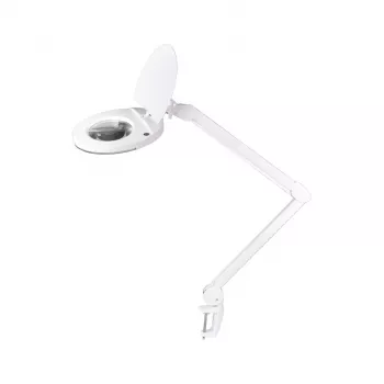 REBEL Patikros lempa su didinamuoju stiklu 5D 8W (60 SMD) - Balta