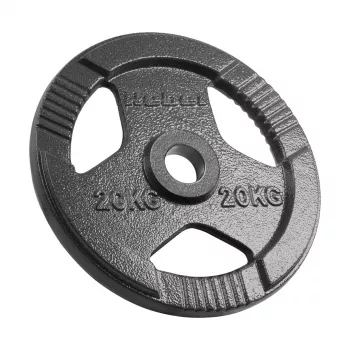 REBEL Olympic Cast Iron Plate 20kg, 51mm Hole, Tri-Grip