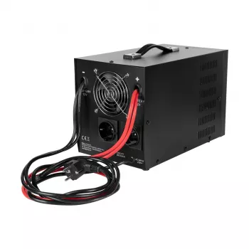 Rebel POWER-1500-LFP4 avarinis maitinimo šaltinis – gryno sinusinio signalo keitiklis su 12V įkrovimo funkcija, 230V, 1500VA/1050W