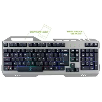 Rebeltec Universal Gaming Keyboard Discovery Metal Grey