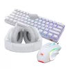 REDRAGON 3-in-1 laidinis žaidimų rinkinys - klaviatūra, pelė, ausinės - balta