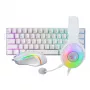 REDRAGON 3-in-1 laidinis žaidimų rinkinys - klaviatūra, pelė, ausinės - balta
