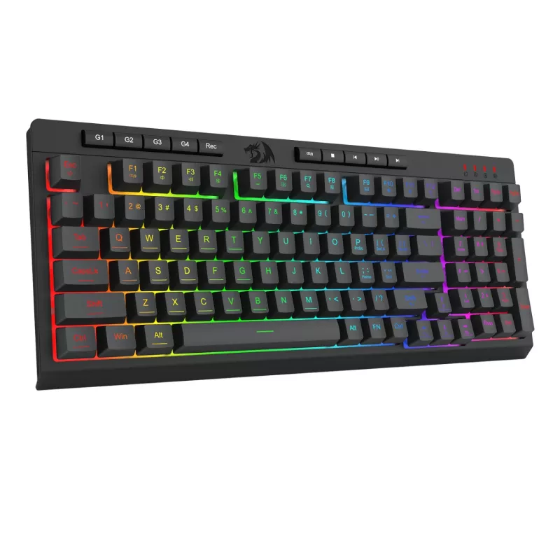 Redragon 4-in-1 žaidimų rinkinys: RGB klaviatūra, pelė, kilimėlis ir ausinės