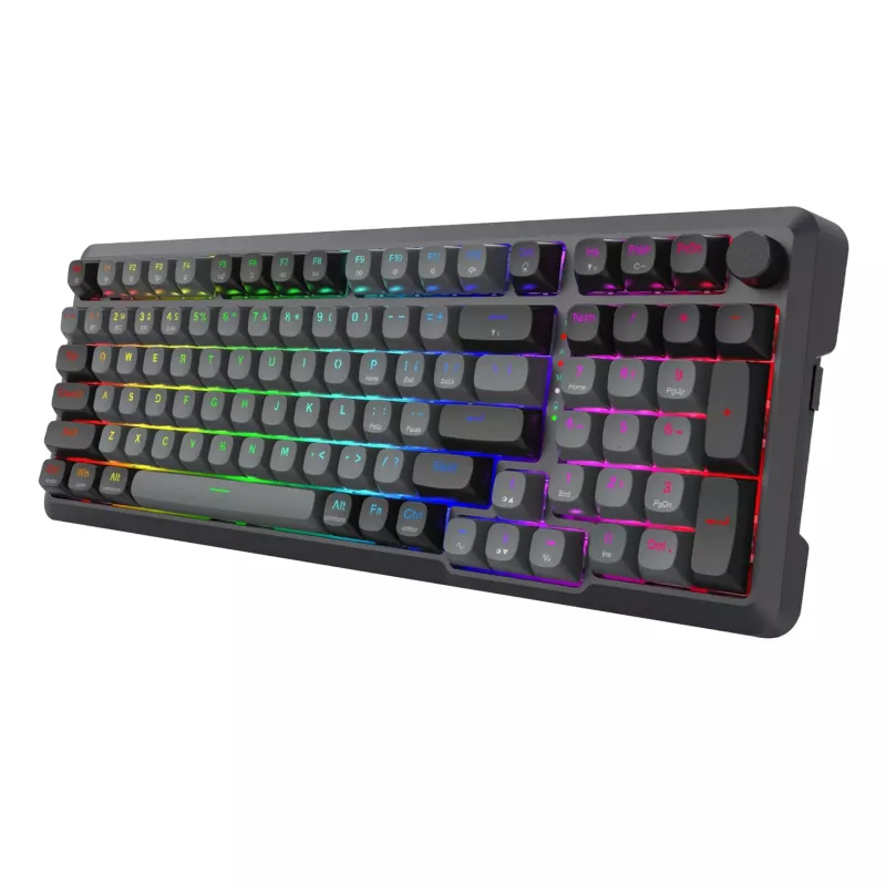 Redragon BRAGI PRO K688 98+1 Gasket belaidė mechaninė klaviatūra (Trijų režimų, RGB, karštai keičiami jungikliai, Cream Linear jungikliai)
