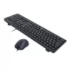 Redragon BS-7092 laidinis žaidimų klaviatūros ir pelės rinkinys, RGB foninis apšvietimas, 3200 DPI, juoda