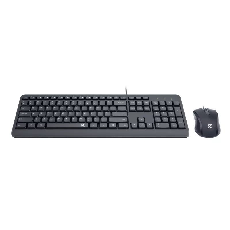 Redragon BS-7092 laidinis žaidimų klaviatūros ir pelės rinkinys, RGB foninis apšvietimas, 3200 DPI, juoda