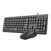 Redragon BS-7543 laidinė klaviatūros ir pelės rinkinys, juodas