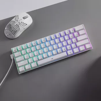 REDRAGON DRAGONBORN laidinis mechaninis klaviatūra RGB 67 klavišų dizainas - balta