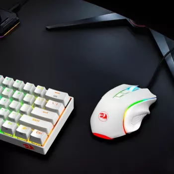 REDRAGON GRIFFIN 7200DPI žaidimų pelė - balta