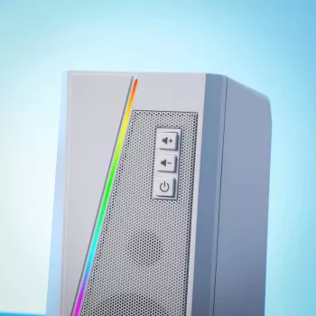 Redragon GS20W ANVIL 3W 2.0 RGB stereo staleliniai kompiuterio garsiakalbiai - balti