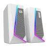 Redragon GS20W ANVIL 3W 2.0 RGB stereo staleliniai kompiuterio garsiakalbiai - balti